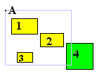 Объект 4 расположен вне выделяемых объектов